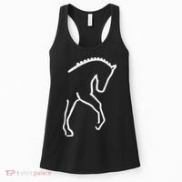 Dressage Horse Women's Tank Top thumb 0