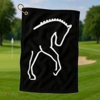 Dressage Horse Golf Towel thumb 1
