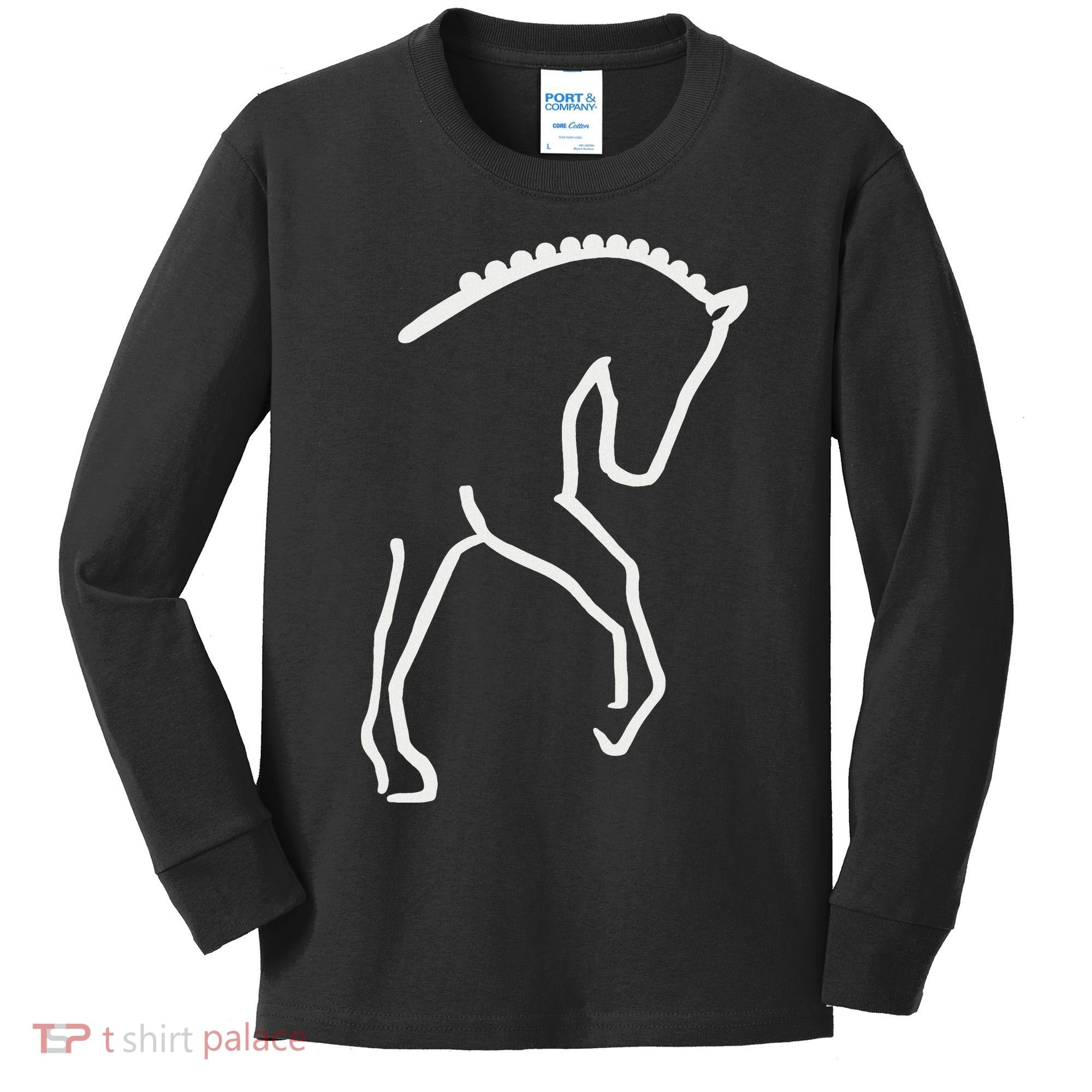 Dressage Horse Kids Long Sleeve Shirt