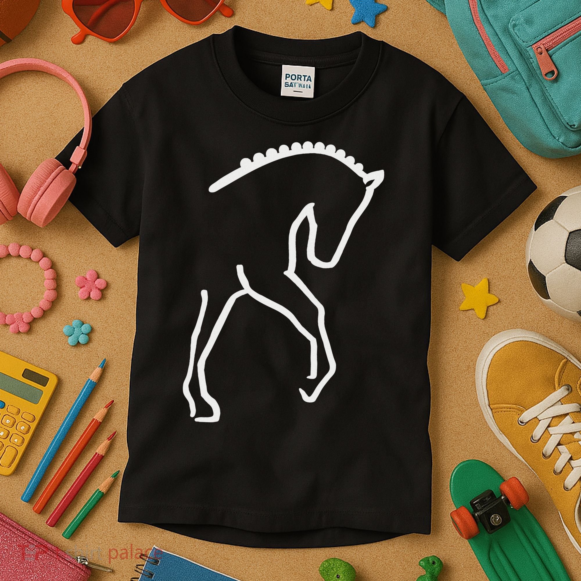 Dressage Horse Kids T-Shirt