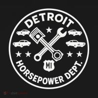 Detroit Horsepower Department M1 Woodward T-Shirt thumb 7