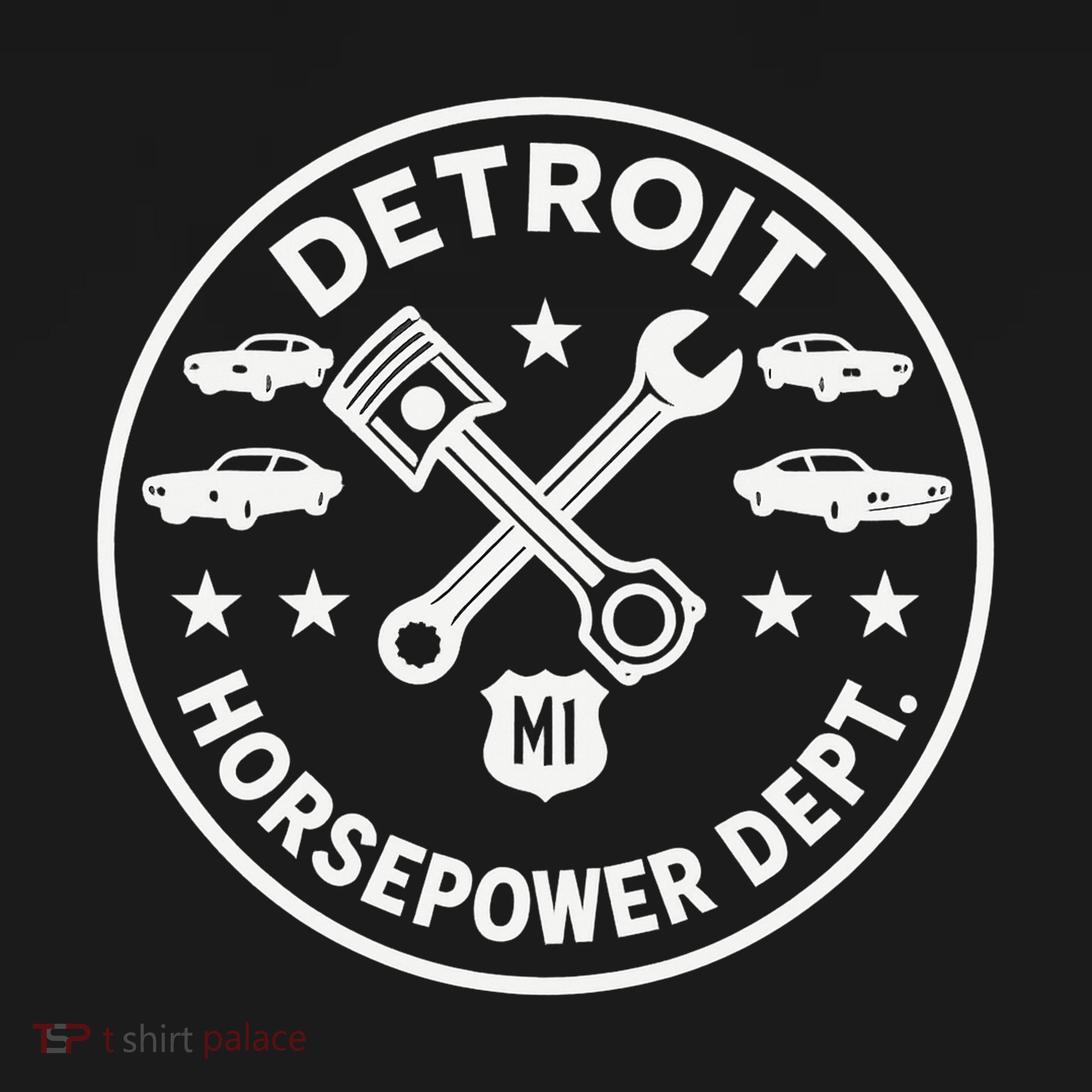 Detroit Horsepower Department M1 Woodward T-Shirt