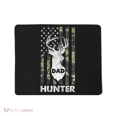 Deer Hunter Dad Cool Hunting American Flag Camo Stripes Papa Mousepad