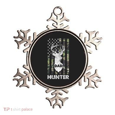 Deer Hunter Dad Cool Hunting American Flag Camo Stripes Papa Ornament