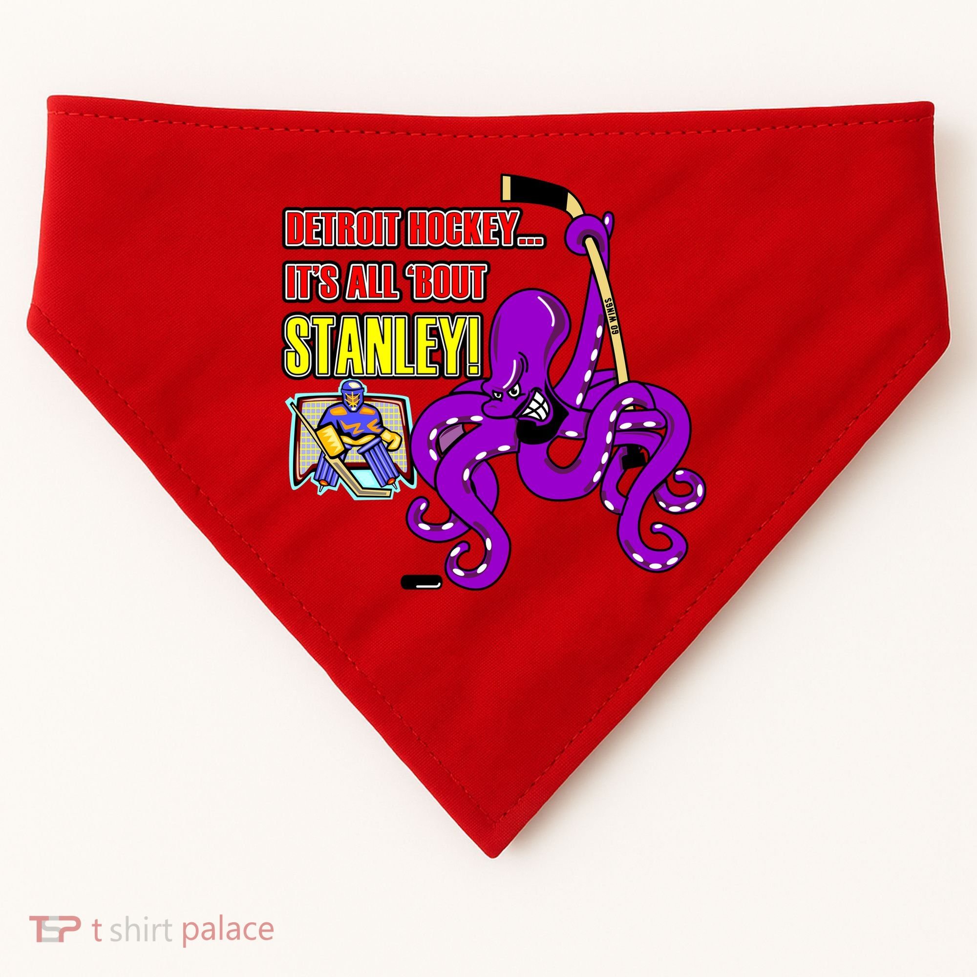 Detroit Hockey USA-Made Doggie Bandana