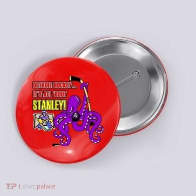 Detroit Hockey Button