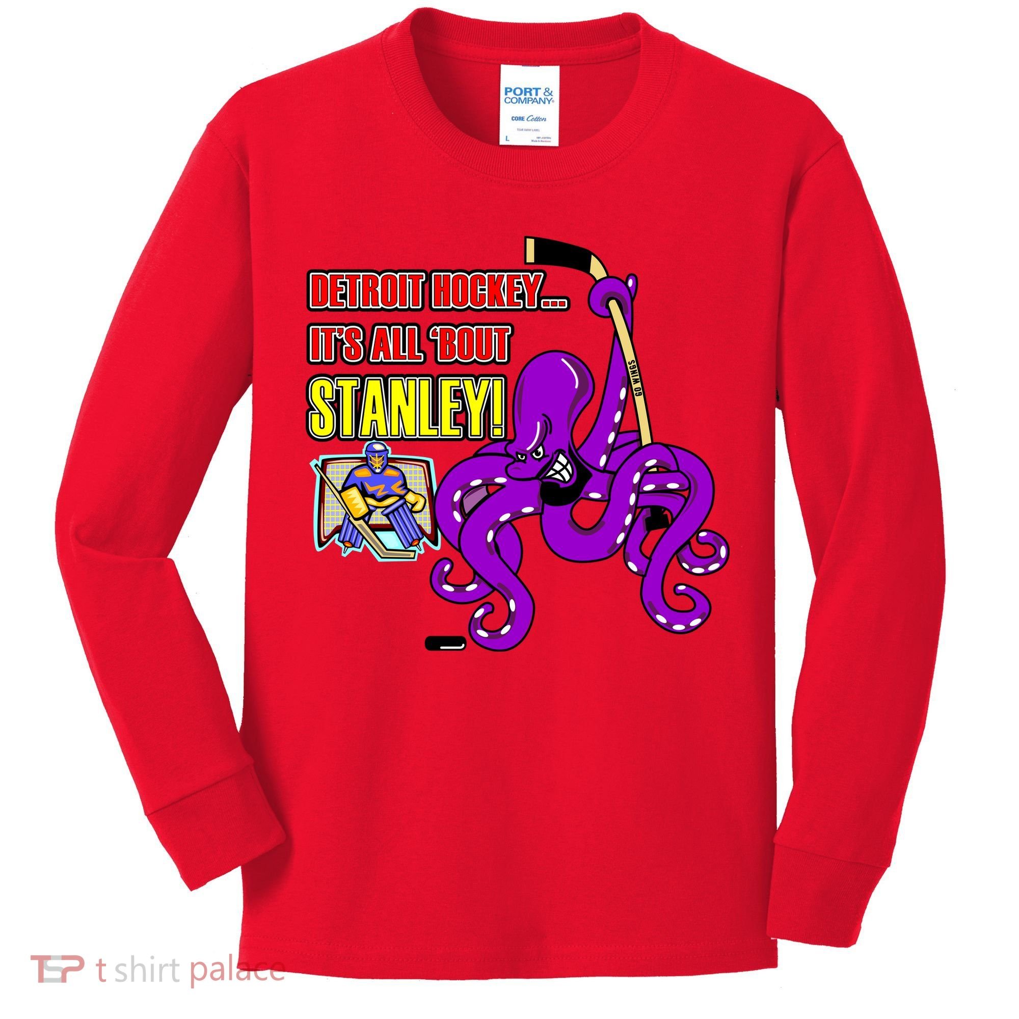 Detroit Hockey Kids Long Sleeve Shirt