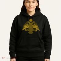 Double Headed Eagle Byzantine Christian Orthodox Emblem Hoodie thumb 5