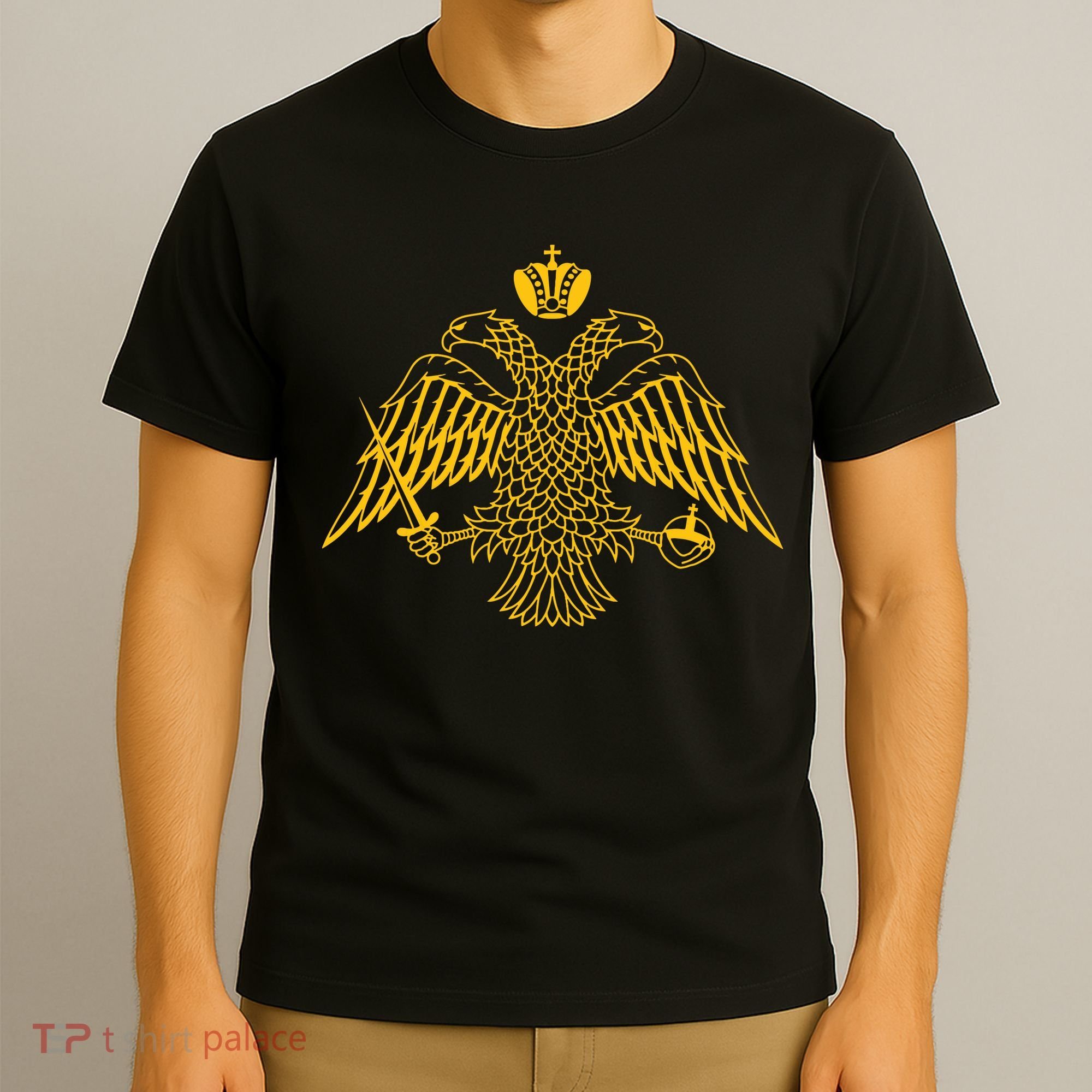 Double Headed Eagle Byzantine Christian Orthodox Emblem T-Shirt