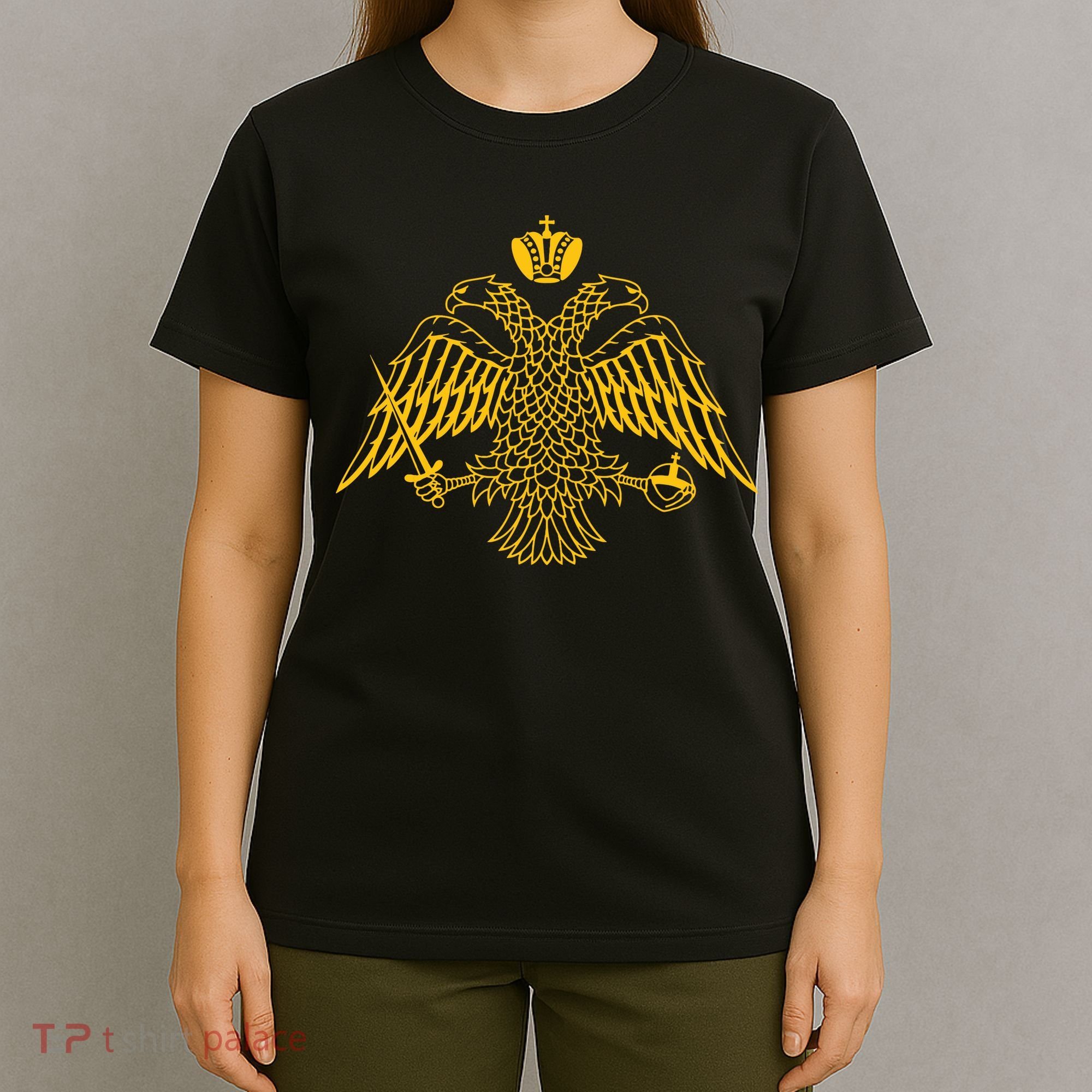 Double Headed Eagle Byzantine Christian Orthodox Emblem T-Shirt