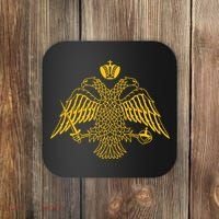 Double Headed Eagle Byzantine Christian Orthodox Emblem Coaster thumb 0