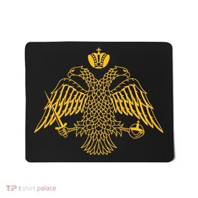 Double Headed Eagle Byzantine Christian Orthodox Emblem Mousepad