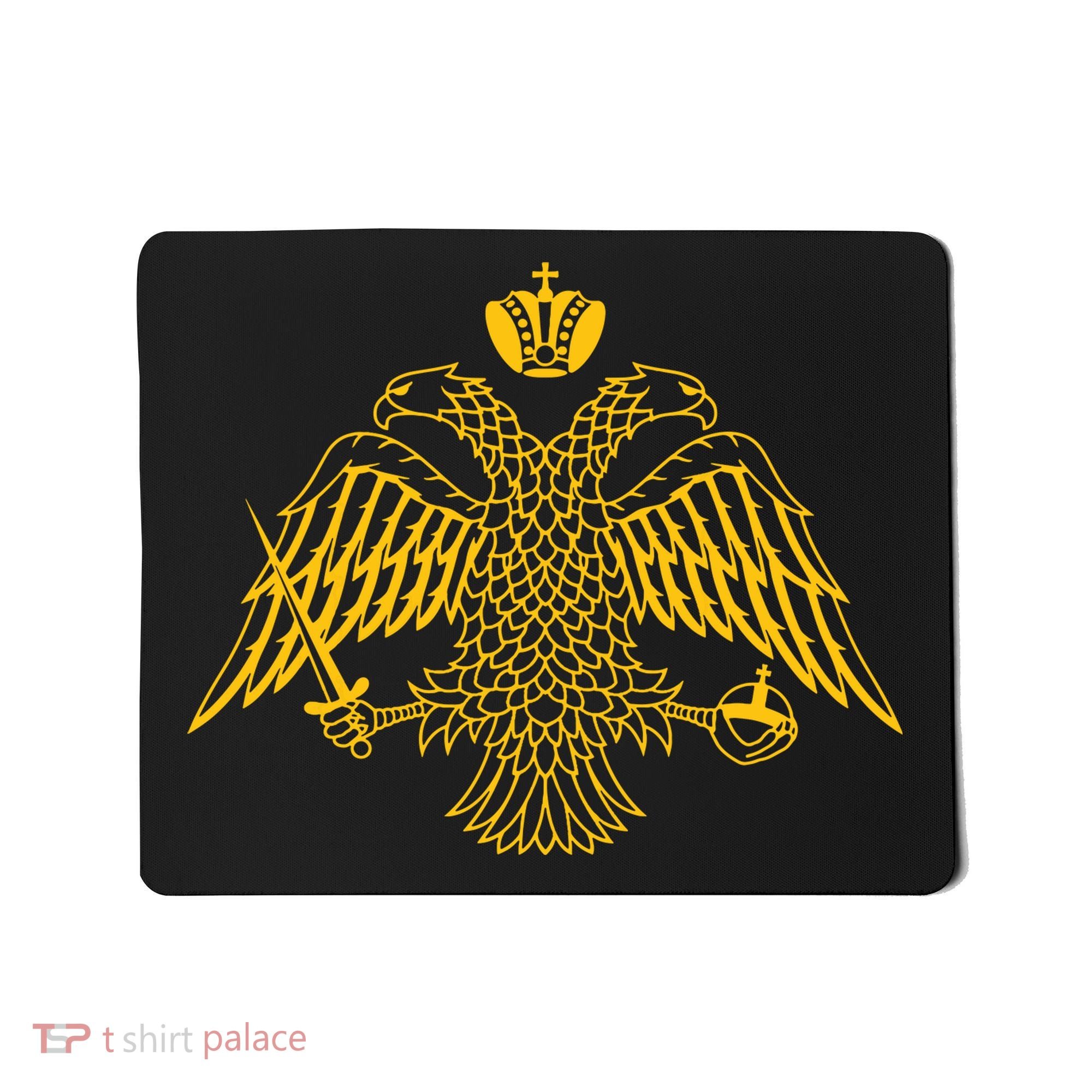 Double Headed Eagle Byzantine Christian Orthodox Emblem Mousepad