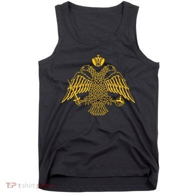 Double Headed Eagle Byzantine Christian Orthodox Emblem Tank Top