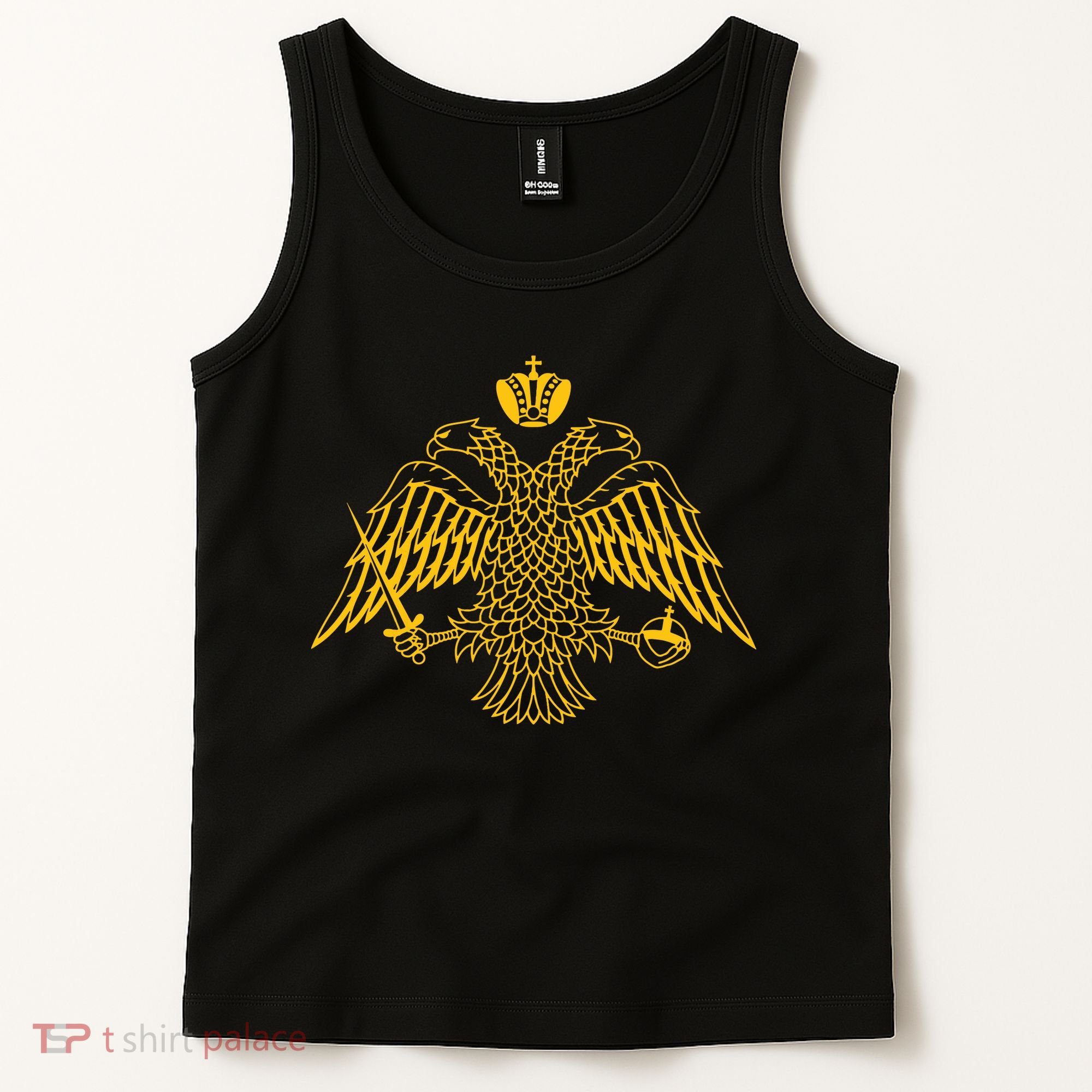 Double Headed Eagle Byzantine Christian Orthodox Emblem Tank Top