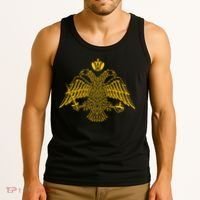 Double Headed Eagle Byzantine Christian Orthodox Emblem Tank Top thumb 3