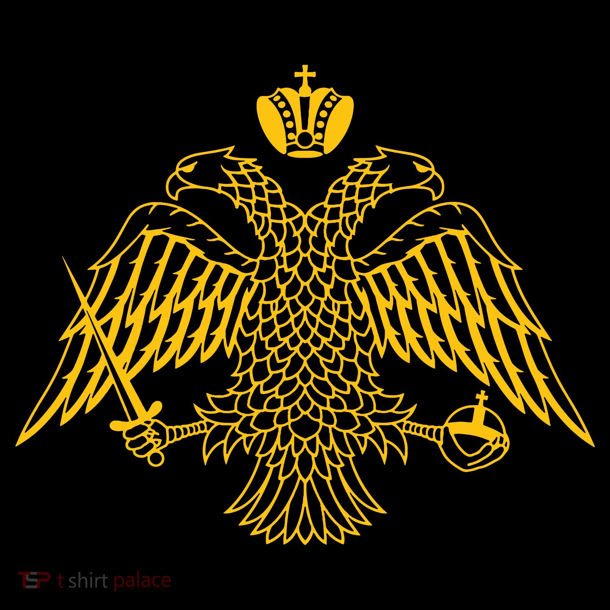 Double Headed Eagle Byzantine Christian Orthodox Emblem Toddler T-Shirt