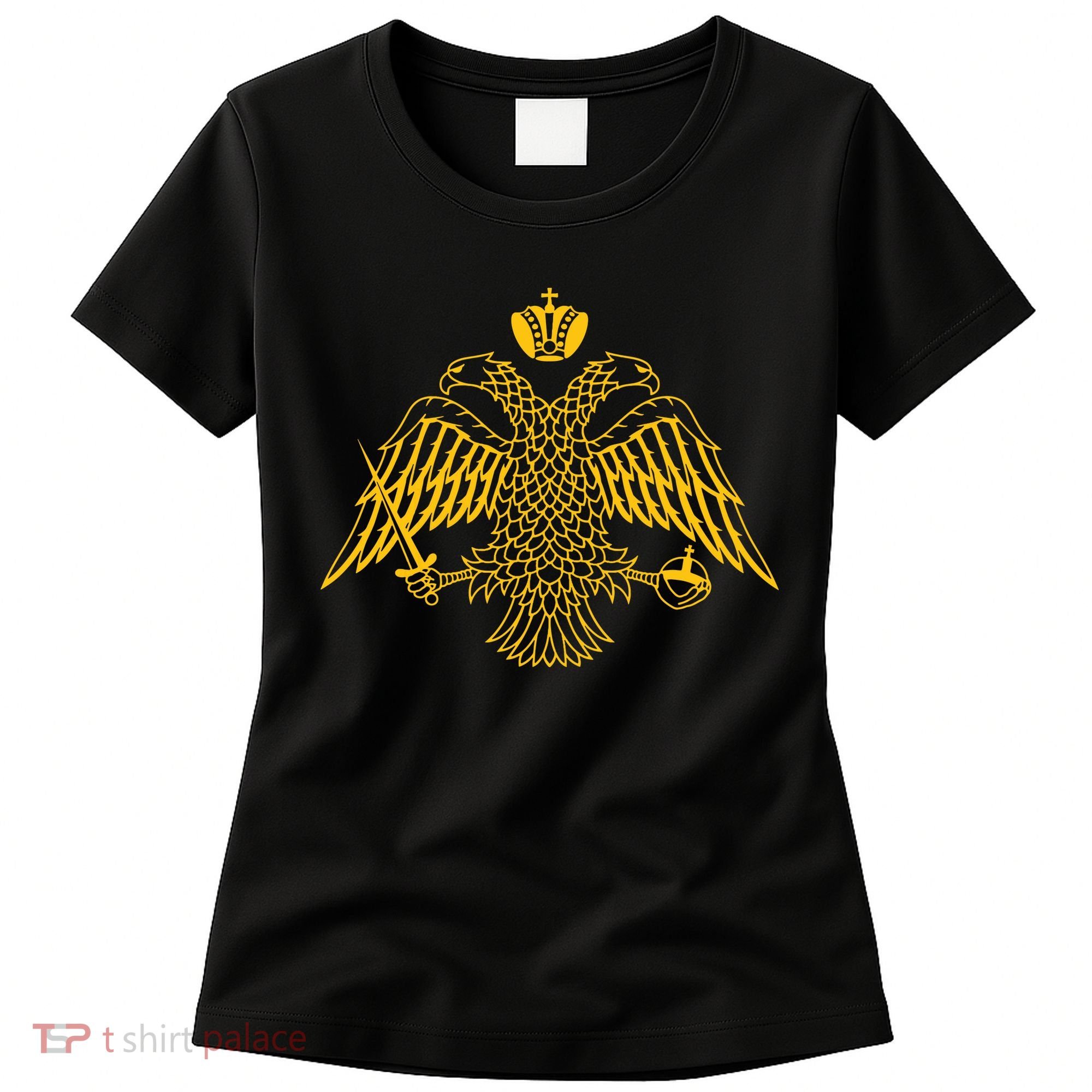 Double Headed Eagle Byzantine Christian Orthodox Emblem Women's T-Shirt
