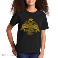 Double Headed Eagle Byzantine Christian Orthodox Emblem Kids T-Shirt thumb 2