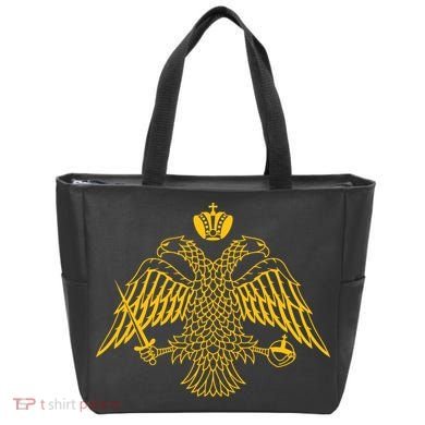 Double Headed Eagle Byzantine Christian Orthodox Emblem Tote Bag