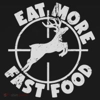 Deer Hunting Eat More Fast Food Funny Tee For Hunters Women's Hoodie thumb 2