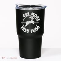 Deer Hunting Eat More Fast Food Funny Tee For Hunters Tumbler thumb 0