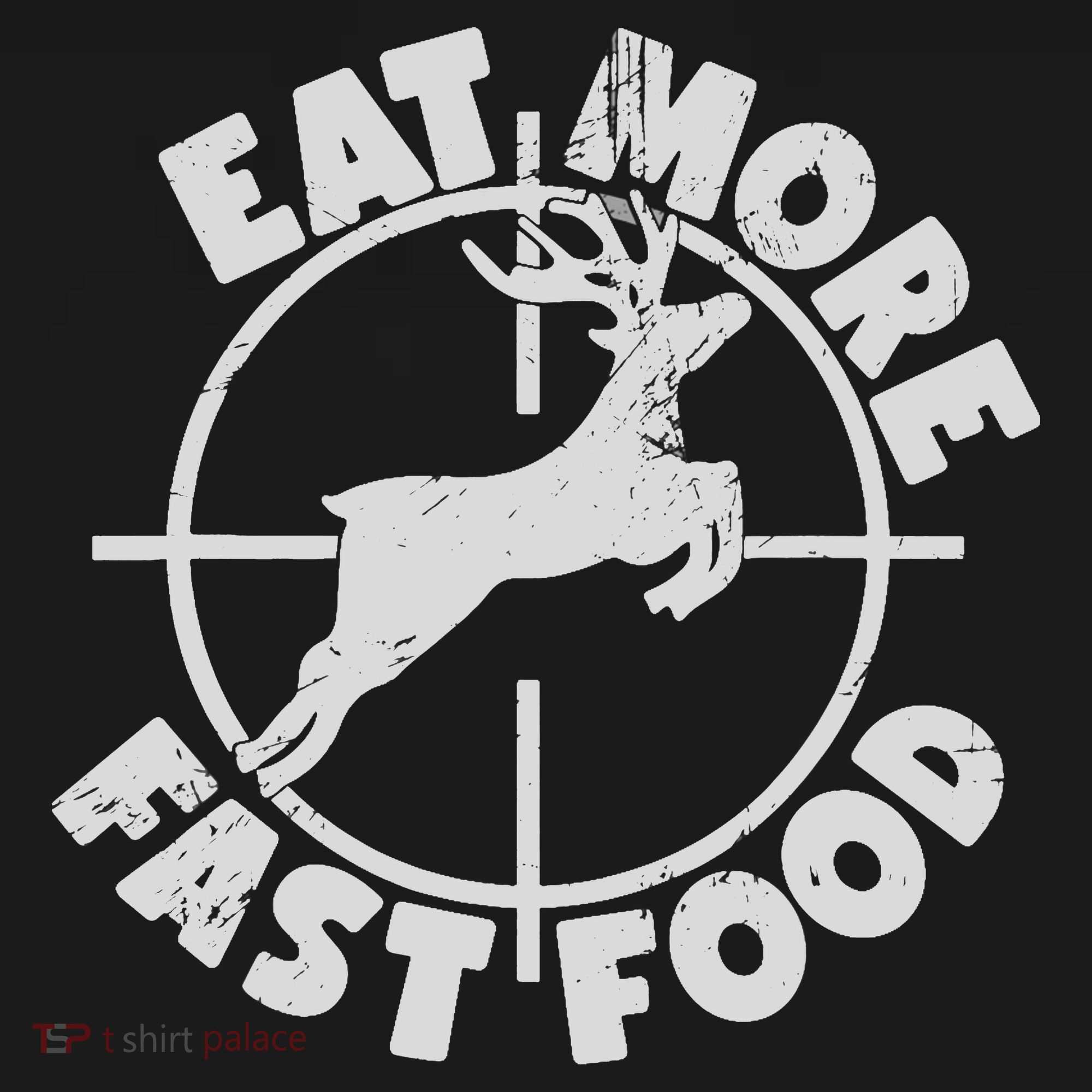Deer Hunting Eat More Fast Food Funny Tee For Hunters Women's Tank Top