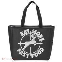 Deer Hunting Eat More Fast Food Funny Tee For Hunters Tote Bag thumb 0