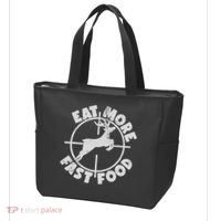 Deer Hunting Eat More Fast Food Funny Tee For Hunters Tote Bag thumb 3