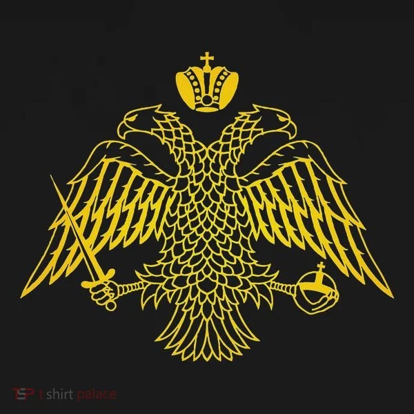 Double Headed Eagle Byzantine & Christian Orthodox Emblem T-Shirt