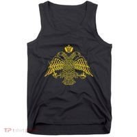 Double Headed Eagle Byzantine & Christian Orthodox Emblem Tank Top thumb 0