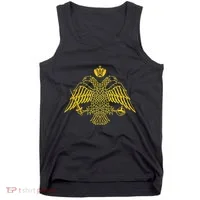 Double Headed Eagle Byzantine & Christian Orthodox Emblem Tank Top thumb 0