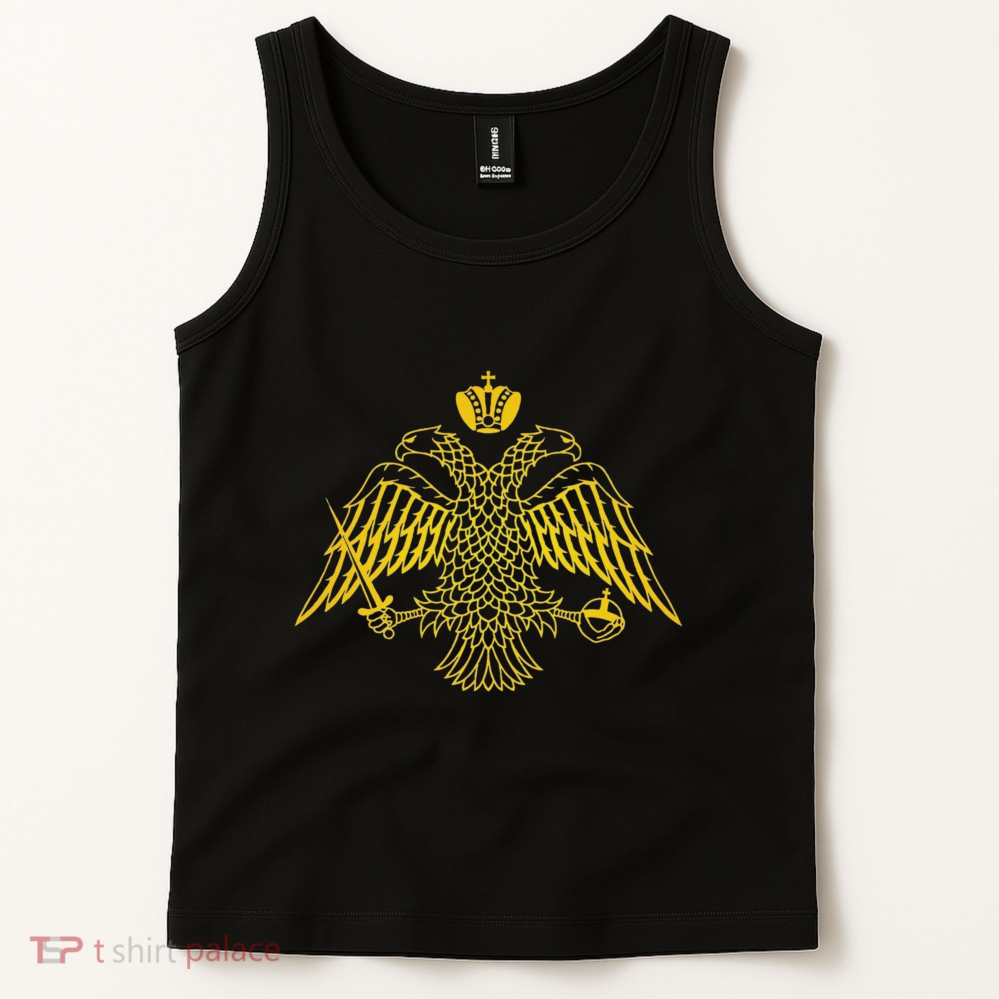 Double Headed Eagle Byzantine & Christian Orthodox Emblem Tank Top