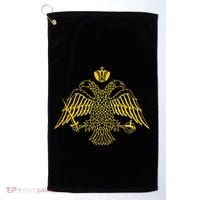 Double Headed Eagle Byzantine & Christian Orthodox Emblem Golf Towel thumb 0