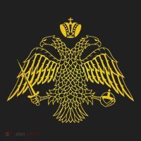 Double Headed Eagle Byzantine & Christian Orthodox Emblem Golf Towel thumb 3