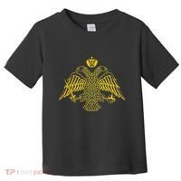 Double Headed Eagle Byzantine & Christian Orthodox Emblem Toddler T-Shirt thumb 0