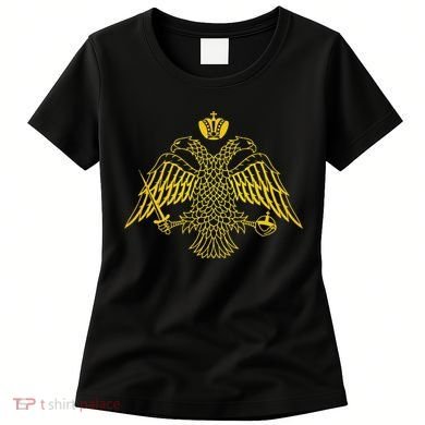 Double Headed Eagle Byzantine & Christian Orthodox Emblem Women's T-Shirt