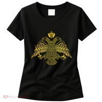 Double Headed Eagle Byzantine & Christian Orthodox Emblem Women's T-Shirt thumb 0