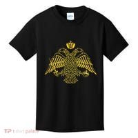 Double Headed Eagle Byzantine & Christian Orthodox Emblem Kids T-Shirt thumb 0