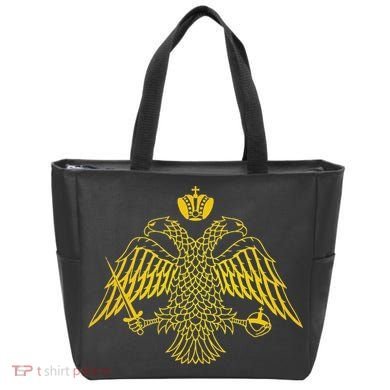 Double Headed Eagle Byzantine & Christian Orthodox Emblem Tote Bag