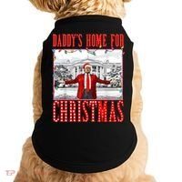 DaddyS Home For Christmas Trump Doggie Tank thumb 0