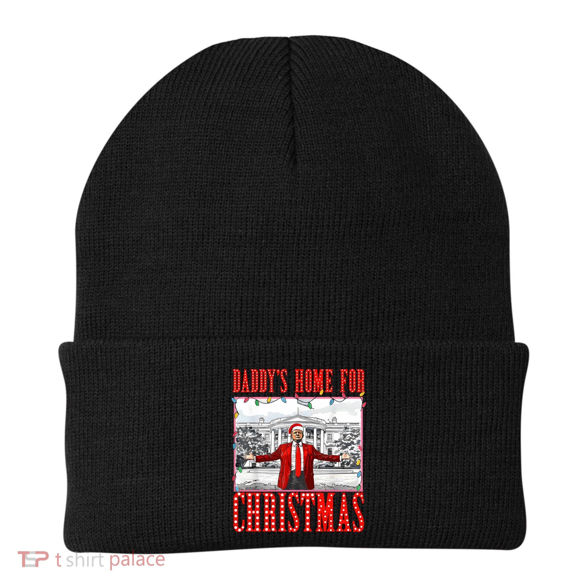 DaddyS Home For Christmas Trump Beanie