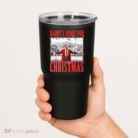 DaddyS Home For Christmas Trump Tumbler thumb 2