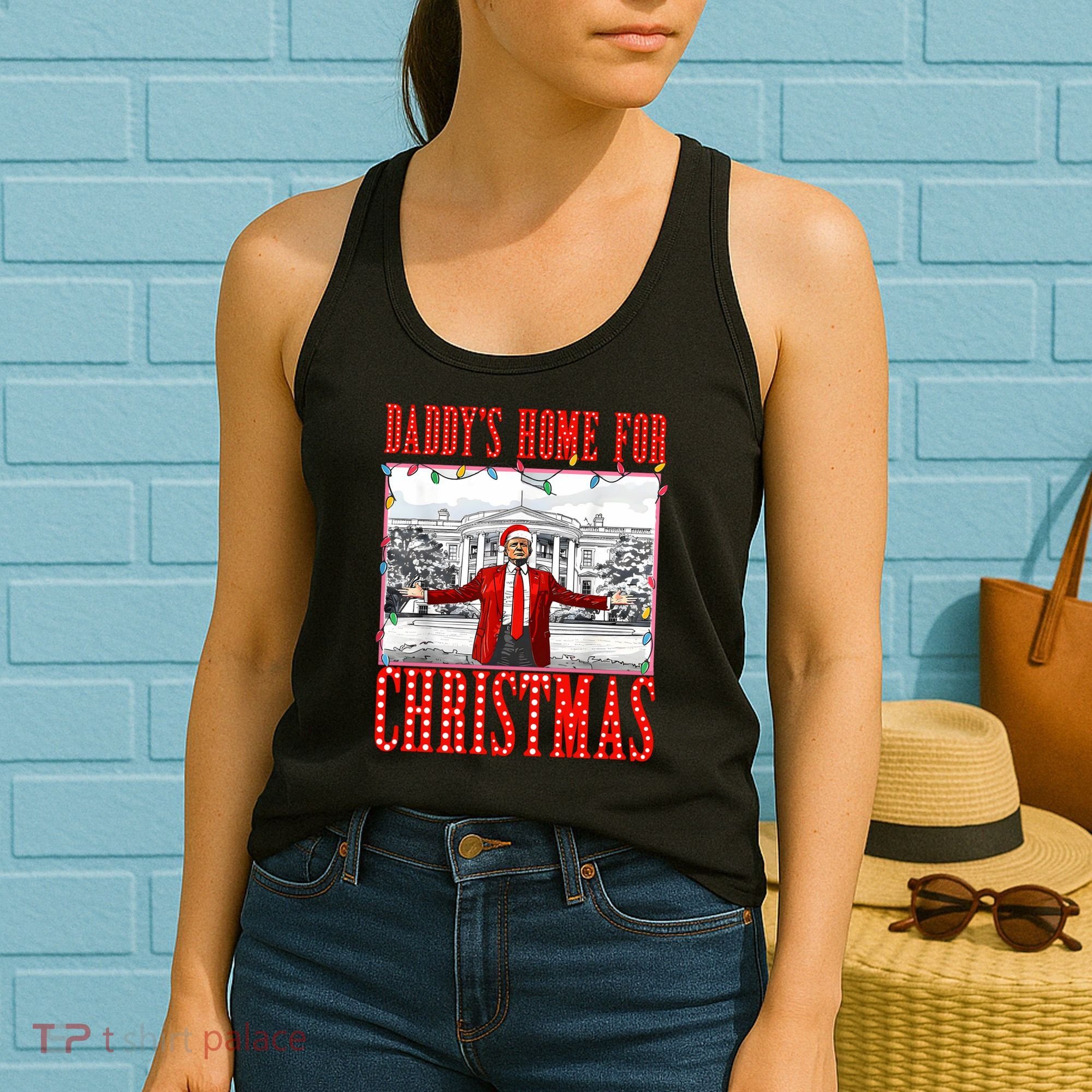 DaddyS Home For Christmas Trump Women's Tank Top