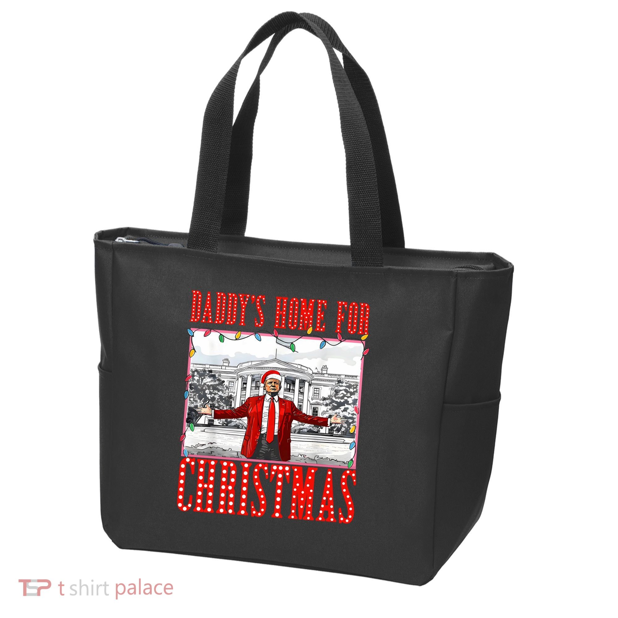 DaddyS Home For Christmas Trump Tote Bag