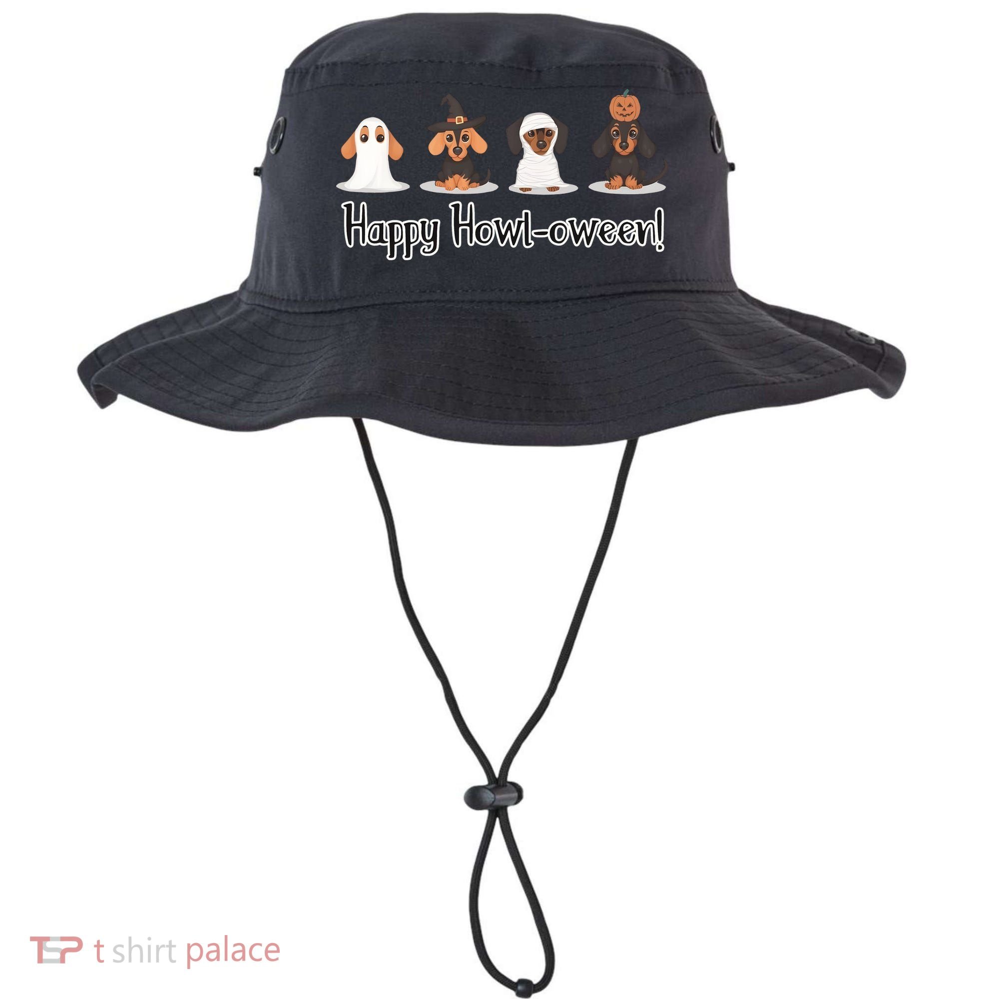 Dachshund Halloween Funny Witch Dog Lover Halloween Spooky Season Bucket Hat