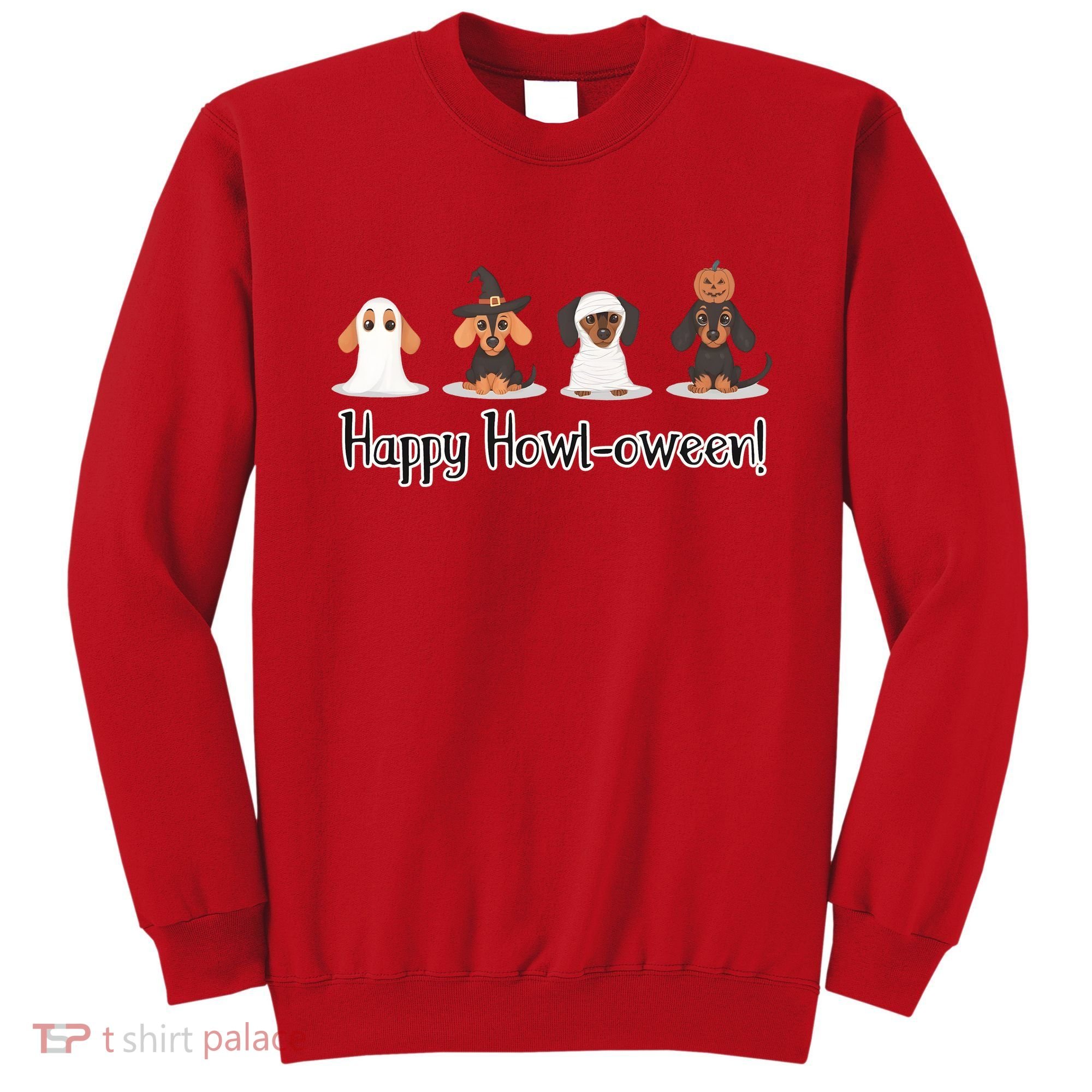 Dachshund Halloween Funny Witch Dog Lover Halloween Spooky Season Sweatshirt