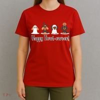 Dachshund Halloween Funny Witch Dog Lover Halloween Spooky Season T-Shirt thumb 4