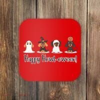 Dachshund Halloween Funny Witch Dog Lover Halloween Spooky Season Coaster thumb 0