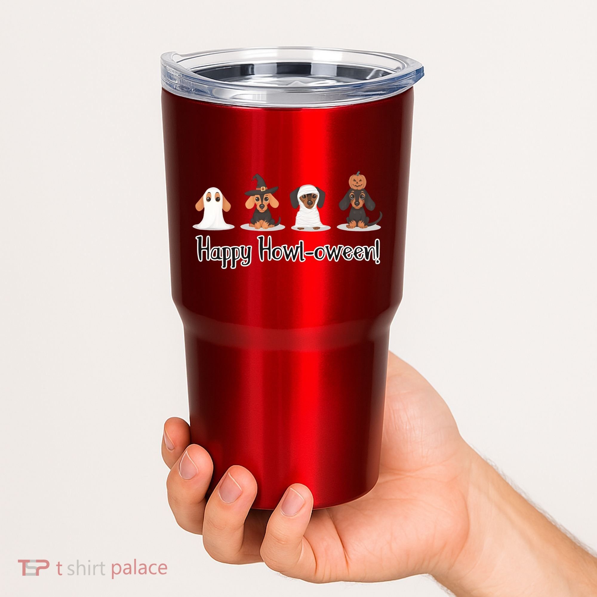 Dachshund Halloween Funny Witch Dog Lover Halloween Spooky Season Tumbler